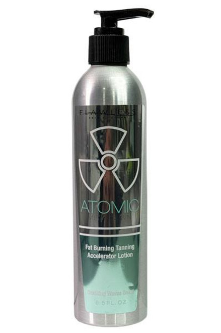 Bottle of EvoMuse Atomic Meltdown Fat Burning Tanning Accelerator by EvoMuse
