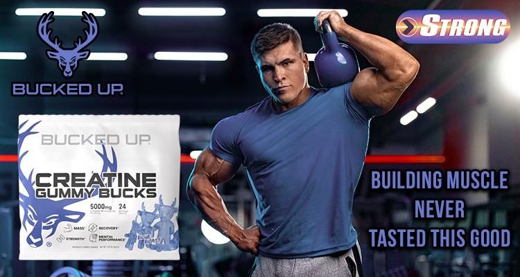 Gummy Bucks Bucked Up Creatine Gummies Strong Supplement Shop Banner