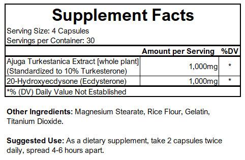 Colossal Muscle by Hard Rock Supplements - Supplement Facts