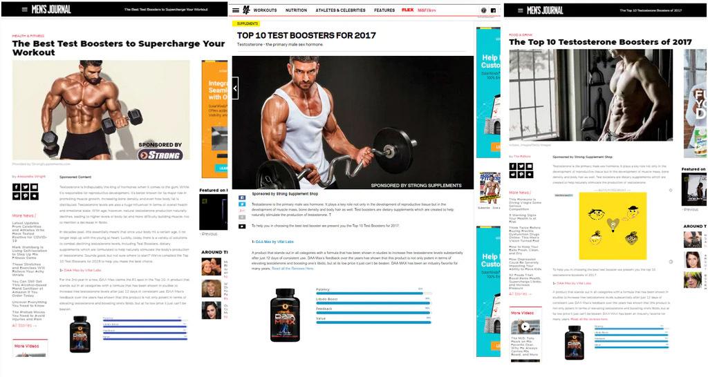 DAA Max Features in Top Publications