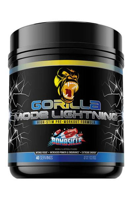 Gorilla Mode Lightning High Stim Pre Workout by Gorilla Mind - Bombsicle Flavor