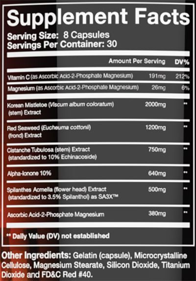 K1ngs PCT by Olympus Labs - Supplement Facts