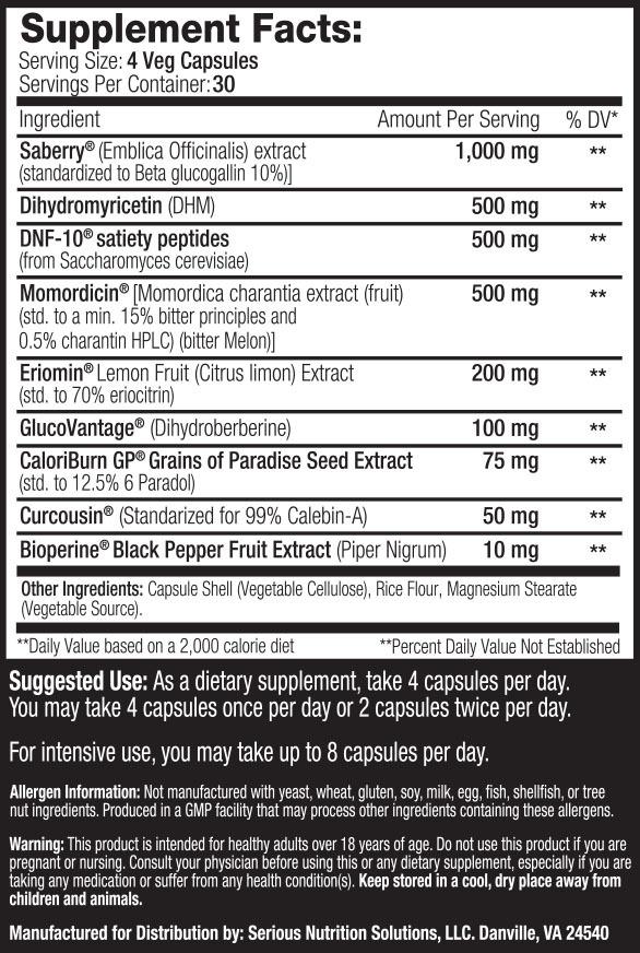 Lean GLP by SNS - Supplement Facts