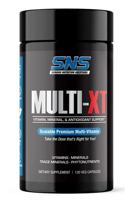 Bottle of Serious Nutrition Solutions Multi XT - Premium Scalable Multi-Vitamin & Mineral by SNS