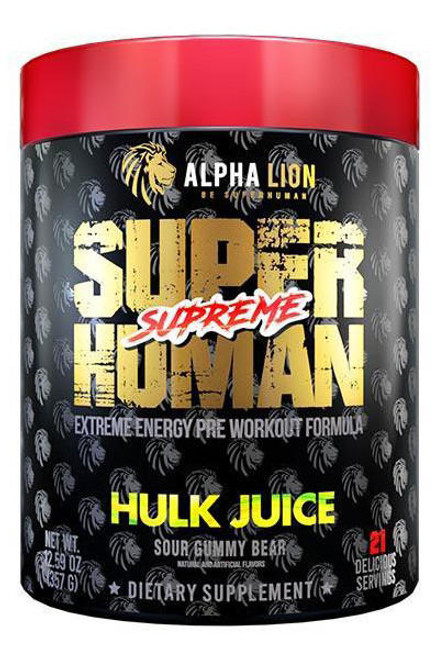 Jar of Alpha Lion SuperHuman Supreme Pre-Workout by Alpha Lion