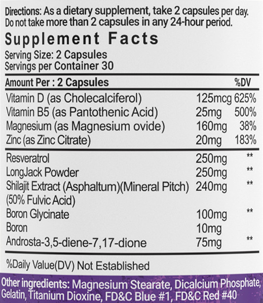 Terminate by Hard Rock Supplements - Supplement Facts